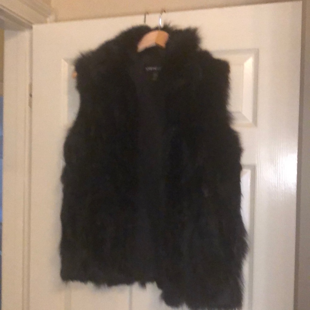 Black faux vest